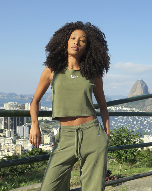 Women's Cropped Sleeveless Tee