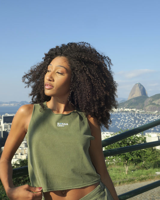 Women's Cropped Sleeveless Tee