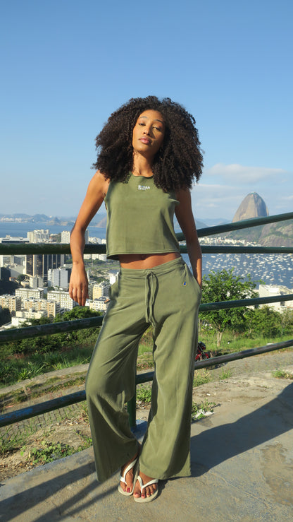 Women's Cropped Sleeveless Tee