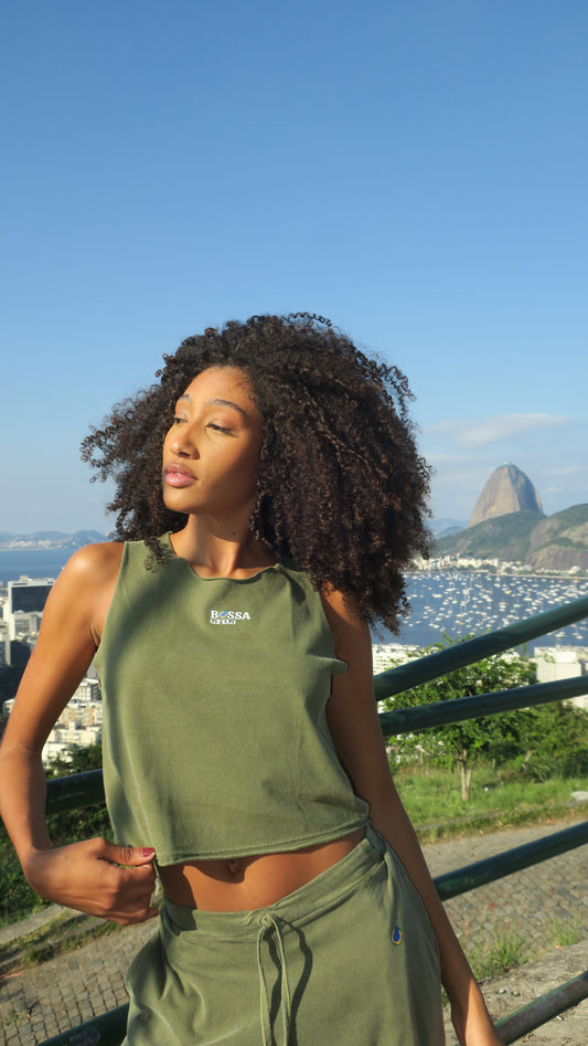 Women's Cropped Sleeveless Tee